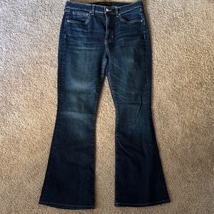 Veronica Beard Beverly Skinny Flare Jeans High Rise